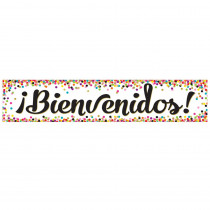 Confetti Bienvenidos (Spanish Welcome) Banner - TCR5324 | Teacher Created Resources | Banners