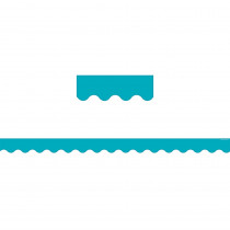 TCR5450 - Teal Solid Scalloped Border Trim in Border/trimmer