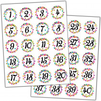 TCR5574 - Confetti Numbers Stickers in Stickers
