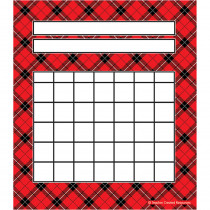 TCR5696 - Red Plaid Incentive Charts Pack in Incentive Charts