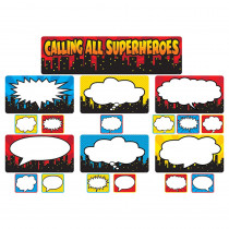 TCR5825 - Calling All Superheros Mini Bulletin Board Set in Classroom Theme