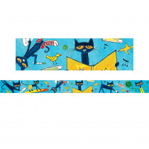 Pete the Cat Straight Border Trim, 35 Feet - TCR60325 | Teacher Created Resources | Border/Trimmer
