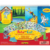 Pete The Cat Reusable Sticker Pad - TCR63234 | Teacher Created Resources | Window Clings