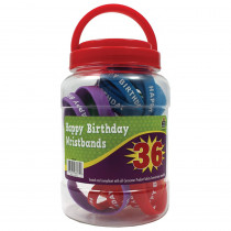 TCR6577 - Happy Birthday Wristbands Jar in Novelty