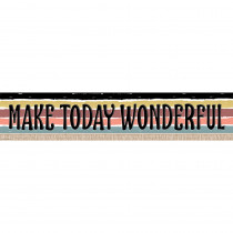 Wonderfully Wild Make Today Wonderful Banner, 8 x 39" - TCR6683 | Teacher Created Resources | Banners"