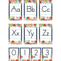 Wildflowers Alphabet Bulletin Board Set, 37 Pieces - TCR6818 | Teacher Created Resources | Language Arts