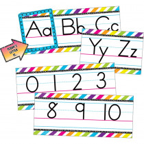 Brights 4Ever Alphabet Bulletin Board Set - TCR6923 | Teacher Created Resources | Alphabet Lines