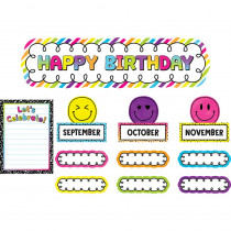 Brights 4Ever Happy Birthday Mini Bulletin Board Set - TCR6924 | Teacher Created Resources | Classroom Theme