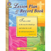 TCR7028 - Christian Lesson Plan And Record Bk in Plan & Record Books