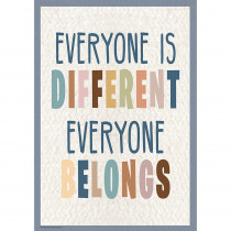 Everyone is Different, Everyone Belongs Positive Poster - TCR7142 | Teacher Created Resources | Motivational