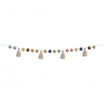 Everyone is Welcome Pom-Poms and Tassels Garland - TCR7157 | Teacher Created Resources | Border/Trimmer