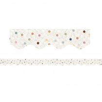 Everyone is Welcome Dots Scalloped Border Trim - TCR7158 | Teacher Created Resources | Border/Trimmer
