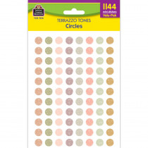 Terrazzo Tones Circles Mini Stickers Valu-Pak, Pack of 1144 - TCR7213 | Teacher Created Resources | Stickers