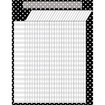 TCR7604 - Black Polka Dots Incentive Chart in Incentive Charts