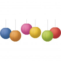 Colorful 8" Hanging Paper Lanterns, Pack of 6 - TCR77233 | Teacher Created Resources | Accents