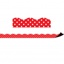 TCR77255 - Red Polka Dots Magnetic Border in Border/trimmer