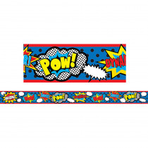 TCR77340 - Superhero Straight Borders Clingy Thingies in Border/trimmer