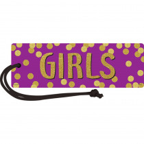 TCR77396 - Confetti Magnetic Girls Pass in Hall Passes