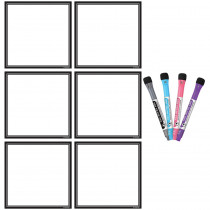 Black & White Dry-Erase Magnetic Square Notes - TCR77408 | Teacher Created Resources | Organization
