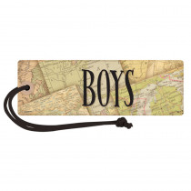 Travel the Map Magnetic Boys Pass - TCR77478 | Teacher Created Resources | Hall Passes