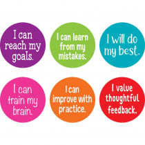 Spot On Carpet Markers Growth Mindset, 7", Pack of 6 - TCR77507 | Teacher Created Resources | Classroom Management