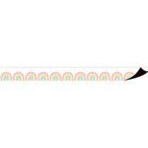 Pastel Pop Rainbows Magnetic Border, 24 Feet - TCR77574 | Teacher Created Resources | Border/Trimmer