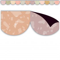 Terrazzo Tones Scalloped Magnetic Border - TCR77585 | Teacher Created Resources | Magnetic Deco: Magnetic Borders