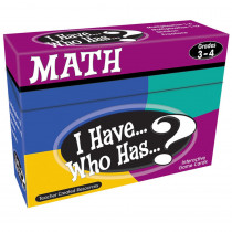 TCR7819 - I Have Who Has Math Games Gr 3-4 in Math