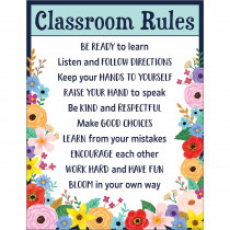 Wildflowers Classroom Rules Chart - TCR7891 | Teacher Created Resources | Deco: Charts