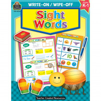 Sight Words Write-On Wipe-Off Book - TCR8216 | Teacher Created Resources | Sight Words