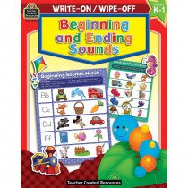Write-On / Wipe-Off: Beginning and Ending Sounds - TCR8219 | Teacher Created Resources | Phonics