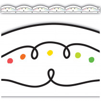 Squiggles and Colorful Dots Die-Cut Border Trim, 35 Feet - TCR8324 | Teacher Created Resources | Border/Trimmer