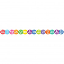 Colorful Positive Sayings Border Trim, 35 Feet - TCR8326 | Teacher Created Resources | Border/Trimmer