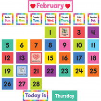 Colorful Calendar Pocket Chart Cards, Pack of 104 - TCR8345 | Teacher Created Resources | Pocket Charts