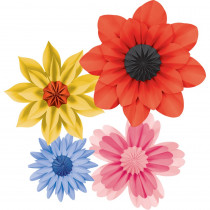 Wildflowers Paper Flowers, Pack of 4 - TCR8350 | Teacher Created Resources | Accents