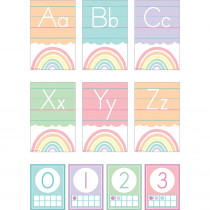Pastel Pop Alphabet Bulletin Board Set - TCR8409 | Teacher Created Resources | Alphabet Lines