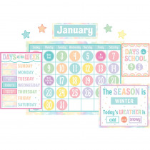 Pastel Pop Calendar Bulletin Board Set - TCR8411 | Teacher Created Resources | Calendars