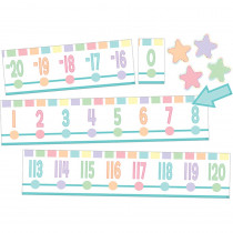 Pastel Pop Number Line Bulletin Board (-20 to +120) - TCR8446 | Teacher Created Resources | Number Lines