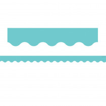 Light Turquoise Scalloped Border Trim - TCR8736 | Teacher Created Resources | Border/Trimmer