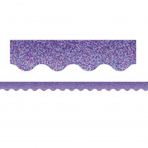 Purple Sparkle Scalloped Border Trim - TCR8793 | Teacher Created Resources | Border/Trimmer