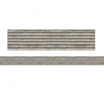 Corrugated Metal Straight Rolled Border Trim, 50' - TCR8937 | Teacher Created Resources | Border/Trimmer