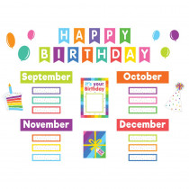 Colorful Happy Birthday Mini Bulletin Board - TCR9125 | Teacher Created Resources | Deco: Bulletin Boards, Mini