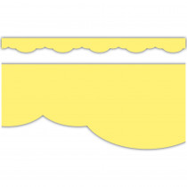 Lemon Yellow Fancy Scallops Border Trim - TCR9137 | Teacher Created Resources | Deco: Border Trim