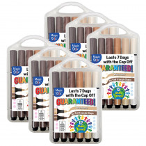 Triangular Magic Stix Global Skin Tone Markers, 12 Per Pack, 6 Packs - TPG39606 | The Pencil Grip | Paint