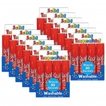 Kwik Stix Single Color Pack, Red, 12 Per Box, 12 Boxes - TPG6002012 | The Pencil Grip | Paint