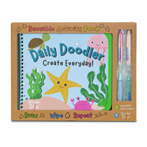 Daily Doodler Reusable Activity Book- Sea Life Cover, Includes 4 Wonder Stix - TPG844 | The Pencil Grip | Art & Craft Kits