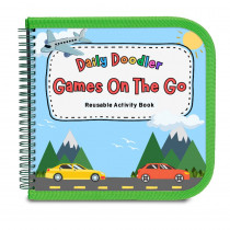 Daily Doodler Reusable Activity Book- Games On The Go, Includes 4 Wonder Stix - TPG845 | The Pencil Grip | Art Activity Books
