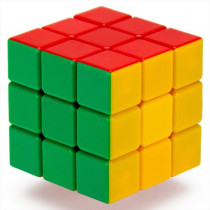 3x3x3 Stickerless 6-Color Speed Puzzle Cube