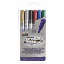 Calligraphy Paint Marker Set, 6 Colors - UCH1256A | Uchida Of America, Corp | Markers