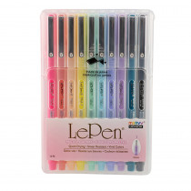 LePen Micro-Fine Point Pen, Pastel, 10 Colors - UCH430010P | Uchida Of America, Corp | Pens